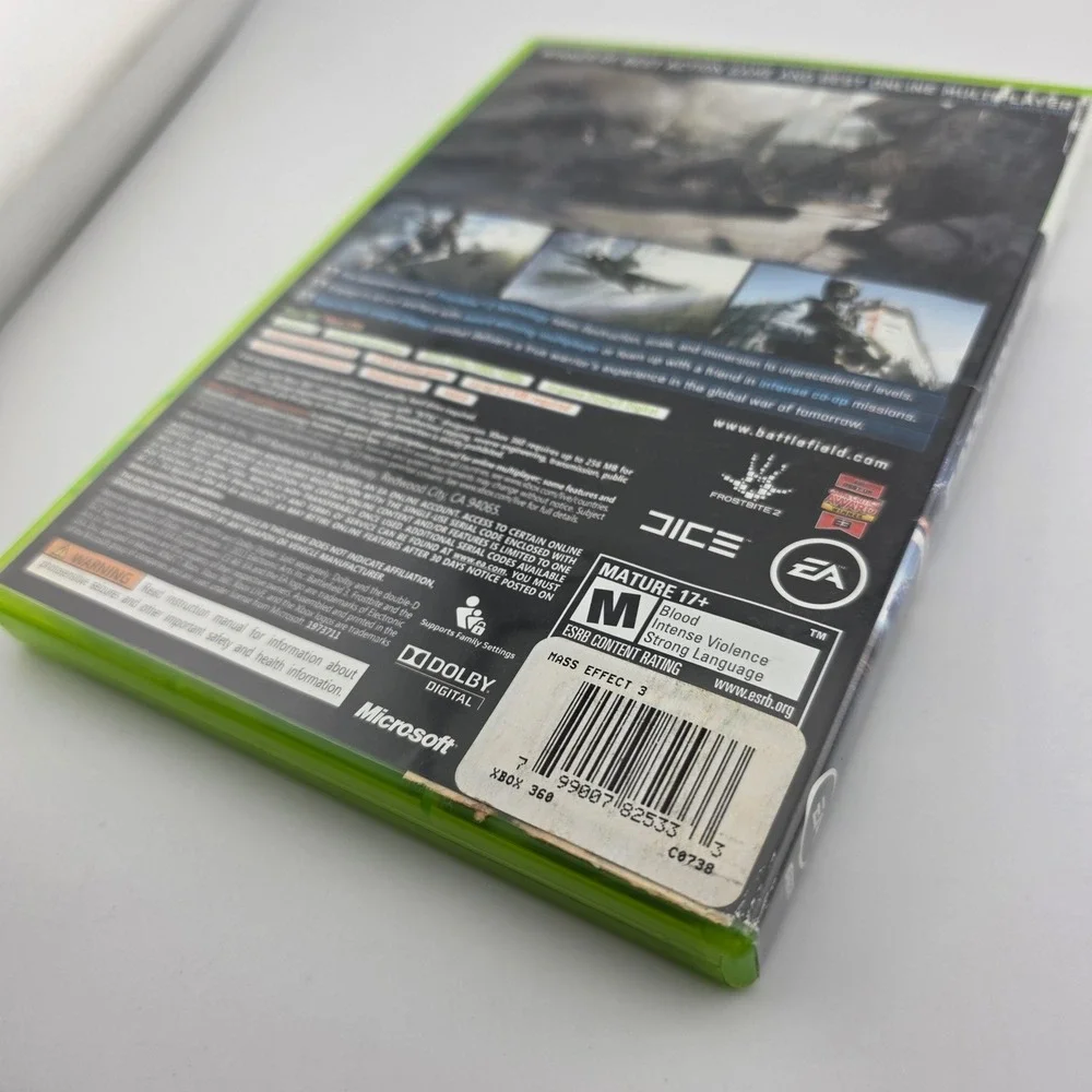 Battlefield 3 Xbox 360 EA 2-Disc Set Green Case Good No Manual‎ Fair